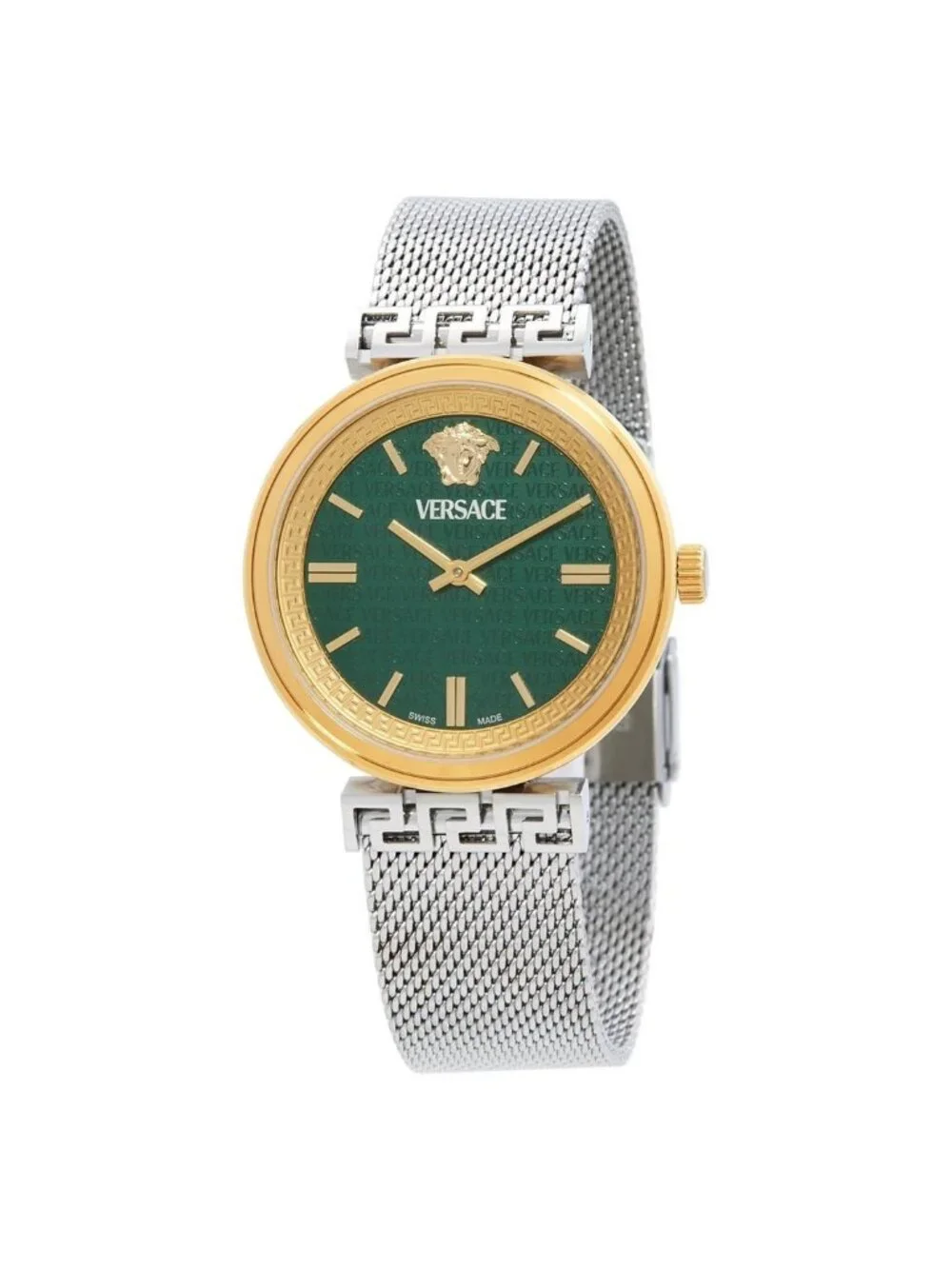 NWT Versace Mythos Quartz Green Dial Ladies Watch
